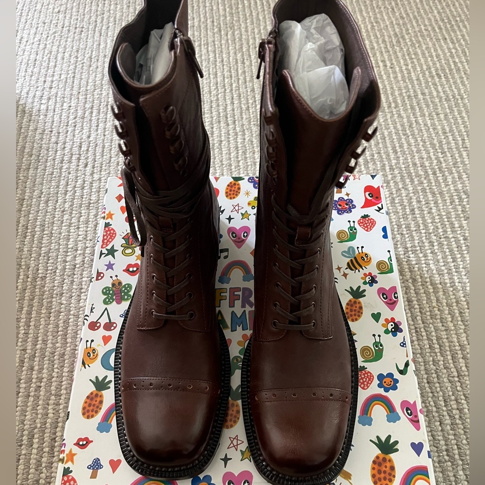 NWT Jeffrey Campbell London-Twn Boots Brown Size 11 - Picture 6 of 11